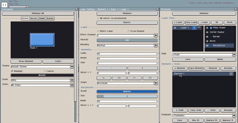 Creating a first PixMold button